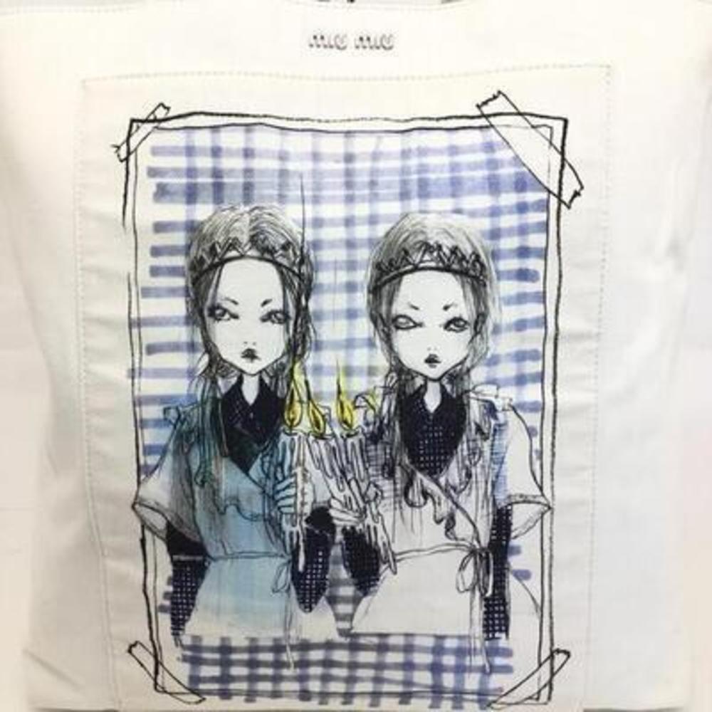 Miu Miu 2way Tote Bag White - image 3